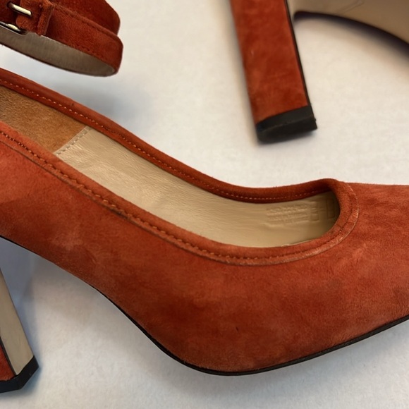 MASSIMO DUTTI BURNT ORANGE HEELS 37=7 - Picture 15 of 16